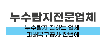 부산 금정구 누수탐지 및 피해복구 전문